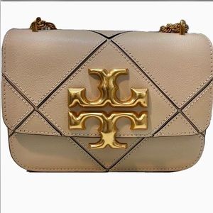 Authentic Tory Burch Eleanor Diamond Quilt Small Convertible Shoulder Bag